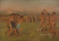 少年たちに挑戦するスパルタ少女たち 1860年 エドガー・ドガ